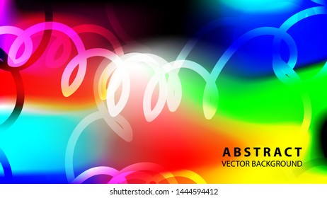 Abstract Colorful Curve Line Background with gradient color - vector