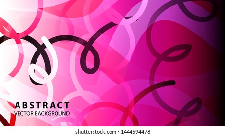Abstract Colorful Curve Line Background with gradient color - vector