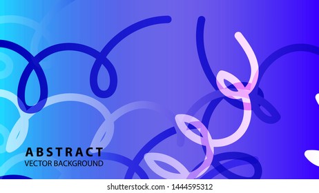 Abstract Colorful Curve Line Background with gradient color - vector