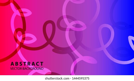 Abstract Colorful Curve Line Background with gradient color - vector