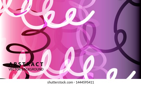 Abstract Colorful Curve Line Background with gradient color - vector