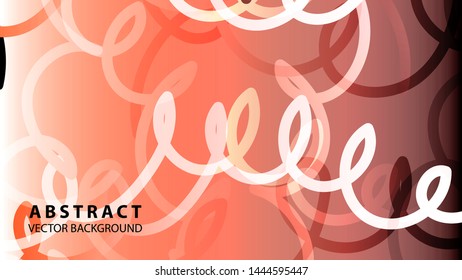 Abstract Colorful Curve Line Background with gradient color - vector