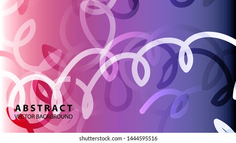 Abstract Colorful Curve Line Background with gradient color - vector