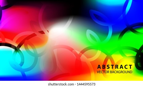 Abstract Colorful Curve Line Background with gradient color - vector