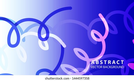 Abstract Colorful Curve Line Background with gradient color - vector