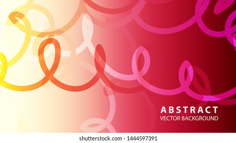 Abstract Colorful Curve Line Background with gradient color - vector