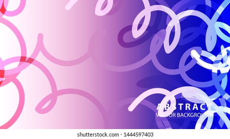 Abstract Colorful Curve Line Background with gradient color - vector