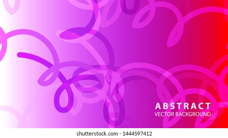 Abstract Colorful Curve Line Background with gradient color - vector