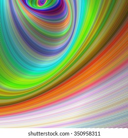 Abstract colorful curved geometric digital art background