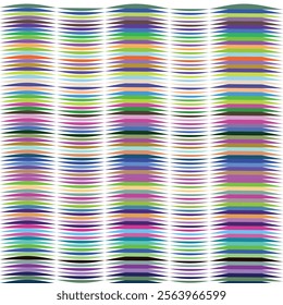 Abstract Colorful Curved Lines Pattern