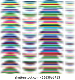 Abstract Colorful Curved Lines Pattern