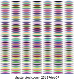 Abstract Colorful Curved Stripes Pattern