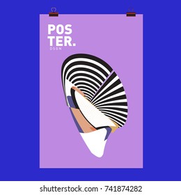 Abstract  Colorful Curvy Liquid Cover and Poster Design Template. Flat Line Shape and Pattern Layout Design Template.