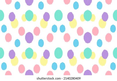 abstract Colorful cute bubble ikat pattern seamless