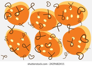 Abstract colorful cute geometry background, wallpaper pattern creativity