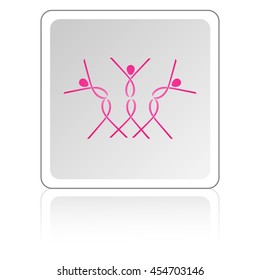Abstract colorful dancing figures