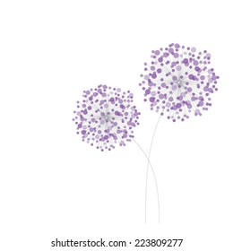 abstract colorful dandelion eps10