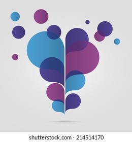 abstract colorful dark blue background vector