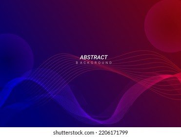 Abstract colorful dark wavy concept background