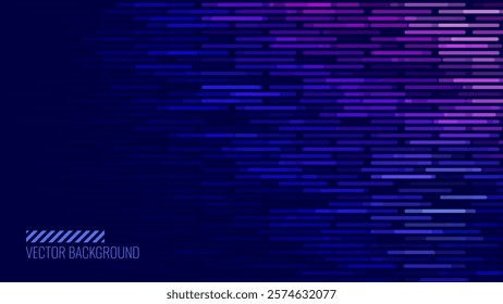 Abstract Colorful Data Flowing Lines. Speed Lines Lights Graphics. Futuristic Linear Backdrop Design. Technology, Big Data, Science Theme Template.