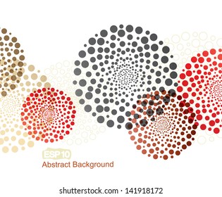 abstract colorful decorations with a circles