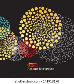 abstract colorful decorations with a circles