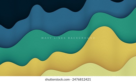 Abstract colorful decorative background Lines shape texture design vector