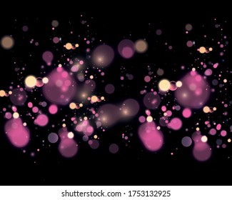 Abstract colorful defocused circular bokeh sparkle glitter lights background.EPS10