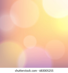 Abstract colorful defocused lights bokeh background. Vector illustration.