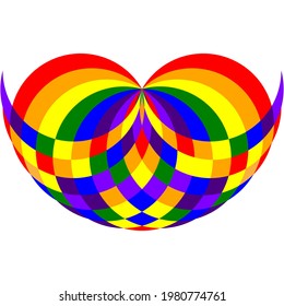 An abstract of a colorful design