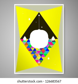 Abstract colorful design background vector