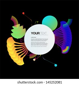Abstract colorful design background for your text Eps 10 vector illustration