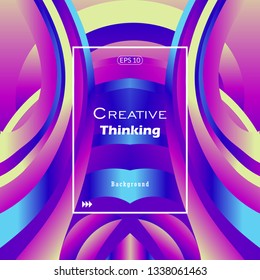 Abstract colorful design composition gradient color, modern design  and futuristic. Can be used in poster, book, cover, journal, digital, marketing, festival and more