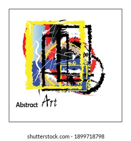 Abstract colorful design for cover or tshirt background 
