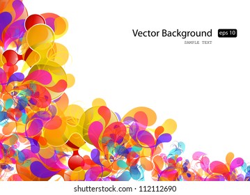 Abstract colorful design, easy editable