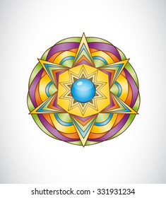 Abstract colorful design element.