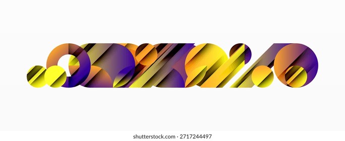 El Abstractas diseño colorido presenta círculos superpuestos, creando una textura visual dinámica. Los tonos brillantes se mezclan, formando obras de arte modernas.