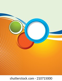 Abstract colorful design layout template