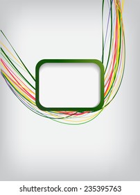 Abstract colorful design with lines