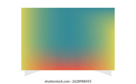 Abstract colorful design on a blank paper sheet with a decorative border for your text message