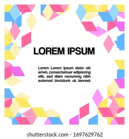 
Abstract and colorful design with space in the center for text or ads