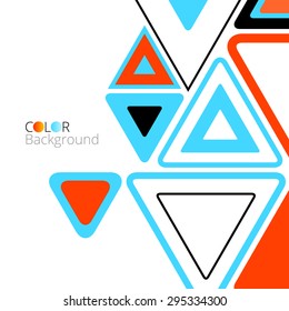 Abstract Colorful Design Triangles Background