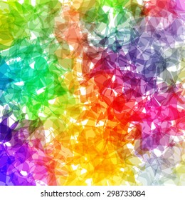 Abstract colorful design, vector fractal background