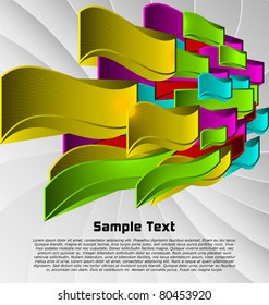 Abstract colorful designed vector background