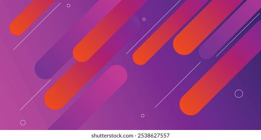 Abstract colorful diagonal background design. Dynamic shapes composition. 