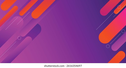 Abstract colorful diagonal background design. Dynamic shapes composition vector
