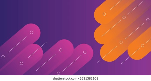 Abstraktes, buntes, diagonales Hintergrunddesign. Dynamische Formenzusammensetzung. EPS10-Vektor