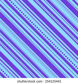 Abstract colorful diagonal striped background. Vector seamless pattern