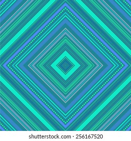 Abstract colorful diagonal striped background. Vector seamless pattern