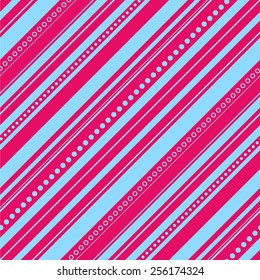 Abstract colorful diagonal striped background. Vector seamless pattern